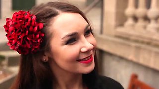 Brunette MILF Stacy Snake Gets Wild Forest Doggystyle Fuck in Skirt and Stockings