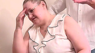 AuntJudysXXX - Busty BBW Boss Lady Becky Fucks Her Lazy Employee at the Office