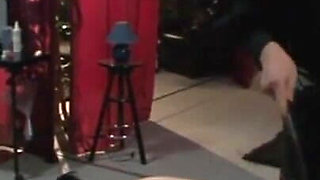 Bondage wax play candle dripping slaves