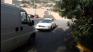 Blonde Babe Seduces Taxi Driver in Steamy Encounter