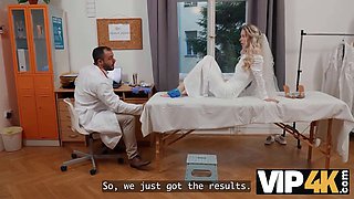 Vip4k. the jaw-dropping bride, nata gold, seduced her medic right before her wedding