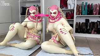 Horny Gagged Barbie Doll Miss Fetilicious Multiple Orgasms