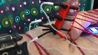Mistress LDC Shocks and Sounds My Cock with Electro CBT