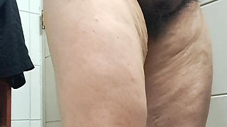 Mom's mature pussy is fat and hairy, perfect for fucking.