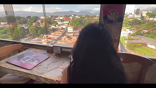 I Fuck My Wife's Stepdaughter at Home While She's Not Home, I Cum in Her Mouth. Homemade Mexican