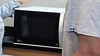 Young Naughty Guy Came to Help Me Fix the Microwave