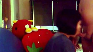 Asian Babe Sucks and Doggy Fucks