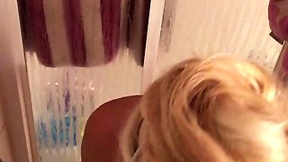 Amateur Blonde with Tiny Titties Masturbates with Fruit