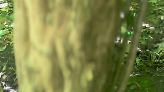 She Gets Filmed Touching Herself in the Woods - French Amateur Hairy Redhead Exhibitionist Alt