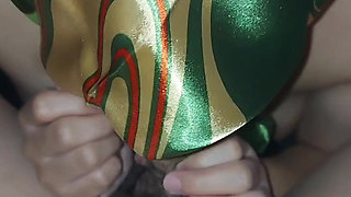 Aunt Anne's Wedding Dress with a Shaved Face