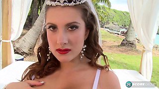 Valory Irenes Big Tits Bride Striptease