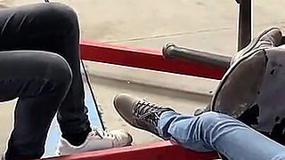 French Pegging - Garage of Humiliation: the Boss Orchestrates a Memorable Punishment with His Dominatrixes