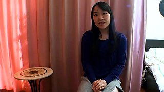 Hairy asia girl gets creampie at first pov porn
