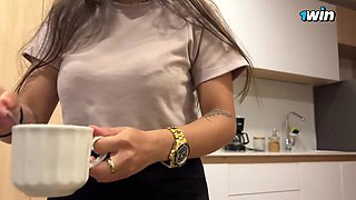 Brunette's submissive passion erupts in a raw, intimate nighttime clash