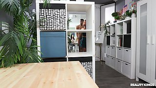 Ebony harlot Kira Noir smutty X-rated scene