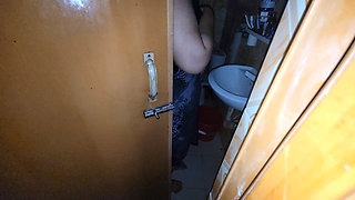 My Stepsister Was Taking a Shower with the Door Open and I Was Peeking in