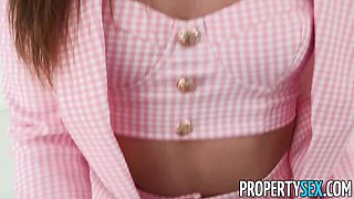 Property Sex featuring Adria Rae and Chuck's cumshot action