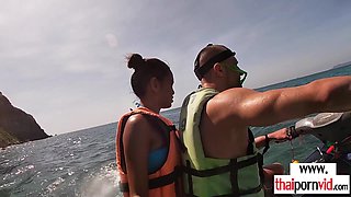 Amateurs Thai teenage suck BWC on jet ski