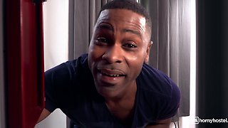 Casey A Faces Big Black Intensity in Nasty Blonde Hostel Encounter