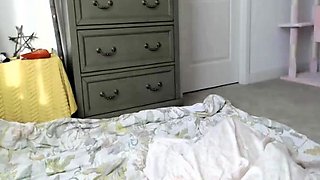 Busty Pierced Pink Nipples Babe on Webcam