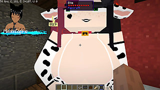 Minecraft Jenny Mod Fapcraft - Ellie, a Goth dommy mommy with a cow bikini and tasty milkers