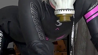 Leather Gloved Wank by Neoprene Mistress: I Cum While You Stay Denied