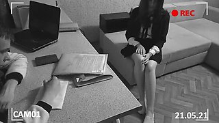 SweetAndFlow Russian Teen Spanked Hard By Director In School Uniform Punishment