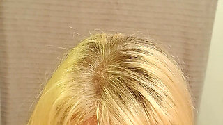 POV - Sexy Housewife Has Multiple Orgasms While Sucking Cock and Swallowing Cum