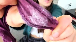 Hazel Simone - Pervert French Tutor Steals My Panties