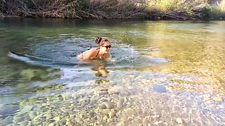 Taking My Asian Girlfriend To The River And We End Up Fucking