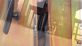 Real Estate Agent Angel The Dreamgirl Gives Wet Blowjob in Stockings and High Heels