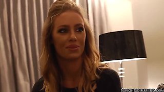 Nicole Aniston Takes a Creampie From Johnny Sins in the Bathroom