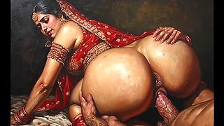 Indian Aunty Teaches Neighbor How to Fuck - Hardcore Doggy Style & Tight Pussy