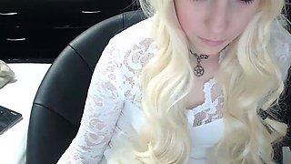 Small titted Briana toying herself poolside