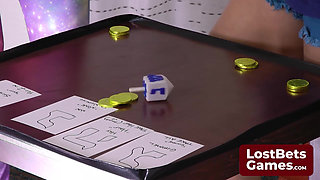 Strip Dreidel Shedding Clothes with Each Hebrew Letter