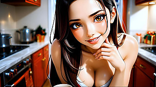 AI CARTOON - Mrs. Claus wants to taste a young cock while Santa Claus distributes the presents