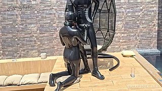 Alex Latex Deep Throat Blowjob - Summer Submission BDSM Fetish Sex