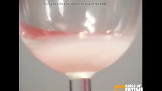 Lena Ramon's Big Tits Lactate - Dominant Mistress Punishes Slave by Making Him Drink Breast Milk