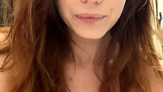 Emo teen Becka solo webcam masturbation