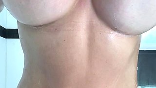 Big boobs milf masturbates with her dildo