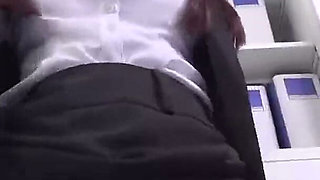 Black Pantyhose Boss - Her Teasing Panty Flash Turns Into Stress-relief Sex - Cut2