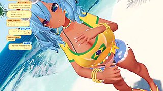 Manga-inspired adult experience with ASMR and MMD