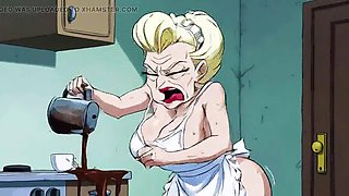 Ai Matures in Kitchens with Big Tits