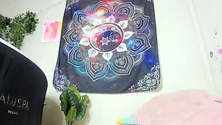 Redheaded amateur MILF with a sex toy on webcam show