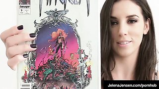 Jelena Jensen featuring Jelena Jensen's undressing porn