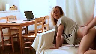 creampie Horny Young Step Sister Fucked whereas her Mom can