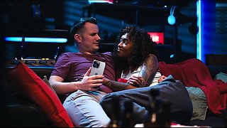 Horny Lesbian Grows Big Cock - Interracial Futanari Lezdom