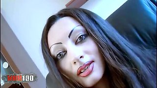 Sexy Interview with Petite MILF Angelina Flashing Her Smokin’ Hot Pussy