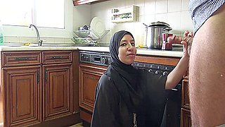 Algerian Beurette Invites Boys To Her Apartment In Marseille And Sucks Them Off In Her Kitchen