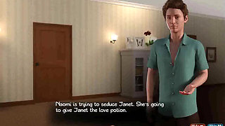 Treasure of Nadia: sexy MILF is masturbating under the shower and a guy is watching on her ep 109